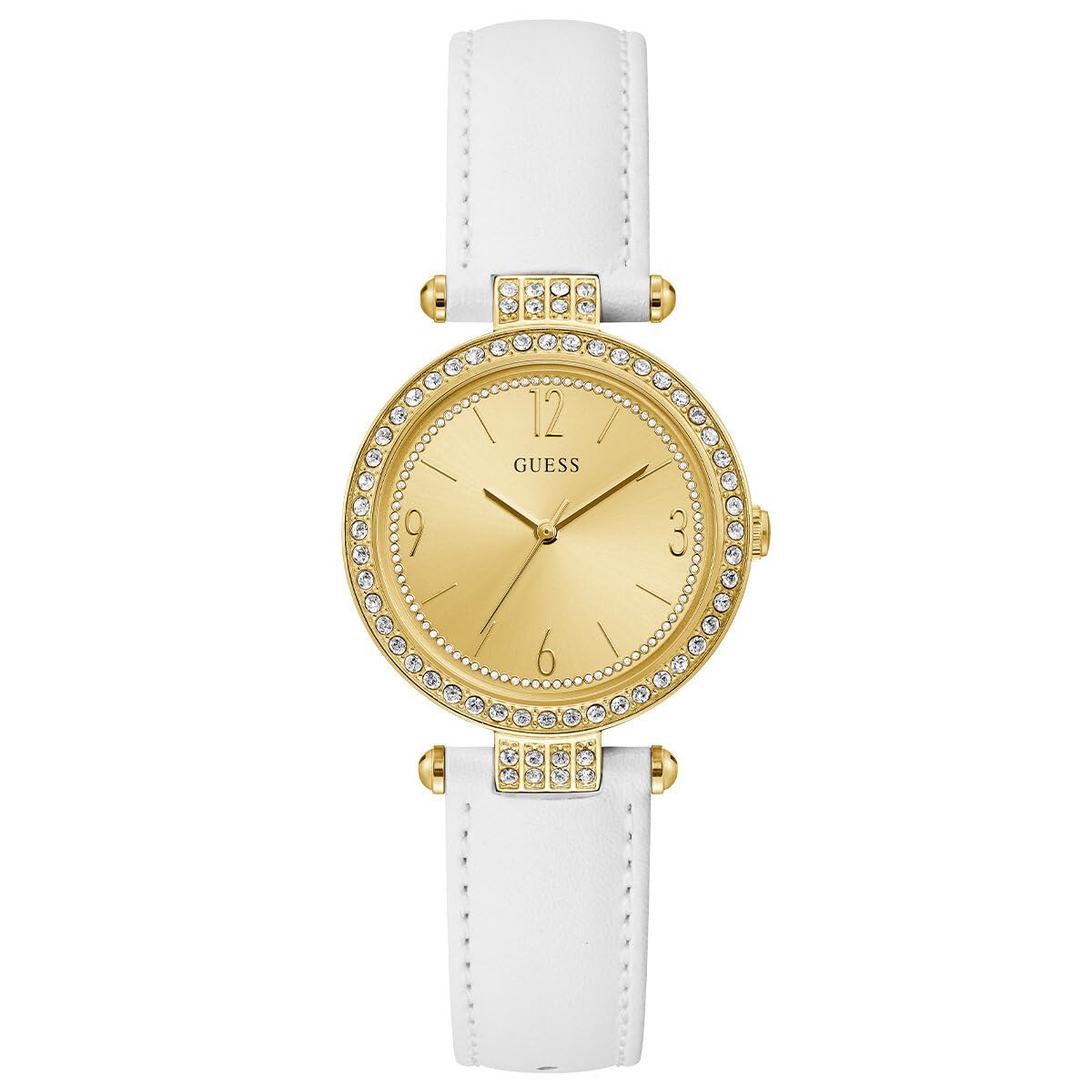 GUESS WOMEN'S WATCH GOLD TONE CASE QUARTZ