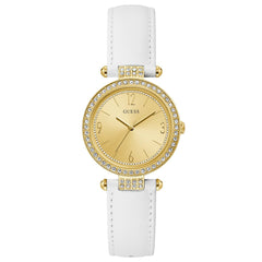 GUESS WOMEN'S WATCH GOLD TONE CASE QUARTZ