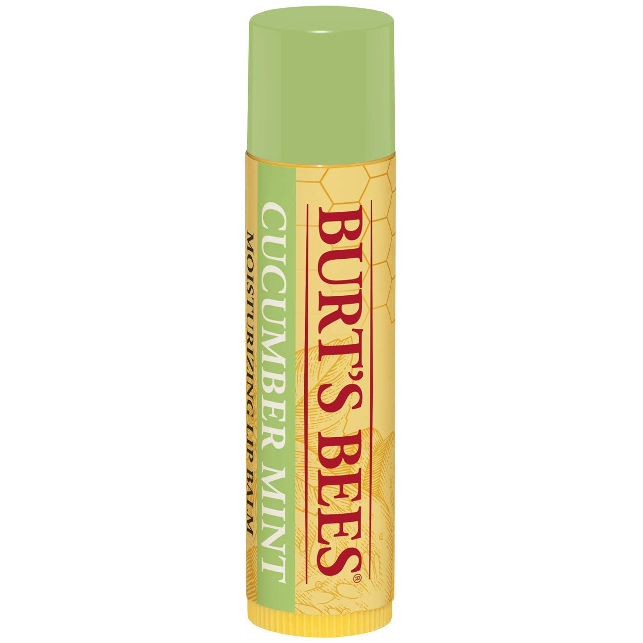 Burt's Bees 100% natural moisturizing lip balm, cucumber mint with beeswax, 2 Count