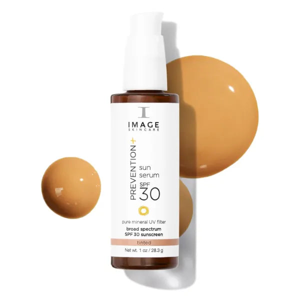 IMAGE Skincare, PREVENTION+ Sun Serum SPF 30 Mineral Sunscreen for Face, Non Comedogenic, Wear Under Makeup, Perfect Travel Size, 1 Oz