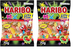 HARIBO Fizz Mix Sour Candy Gummies - 70G (Pack of 2)