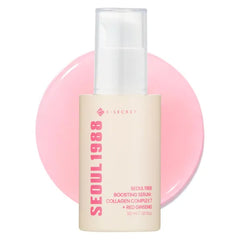K-SECRET SEOUL 1988 Collagen Boosting Serum | Deeply Hydrating Serum with 7-Type Collagen Complex, Niacinamide, Ceramide NP, and Red Ginseng | Korean Skincare, 30ml / 1.01 fl oz