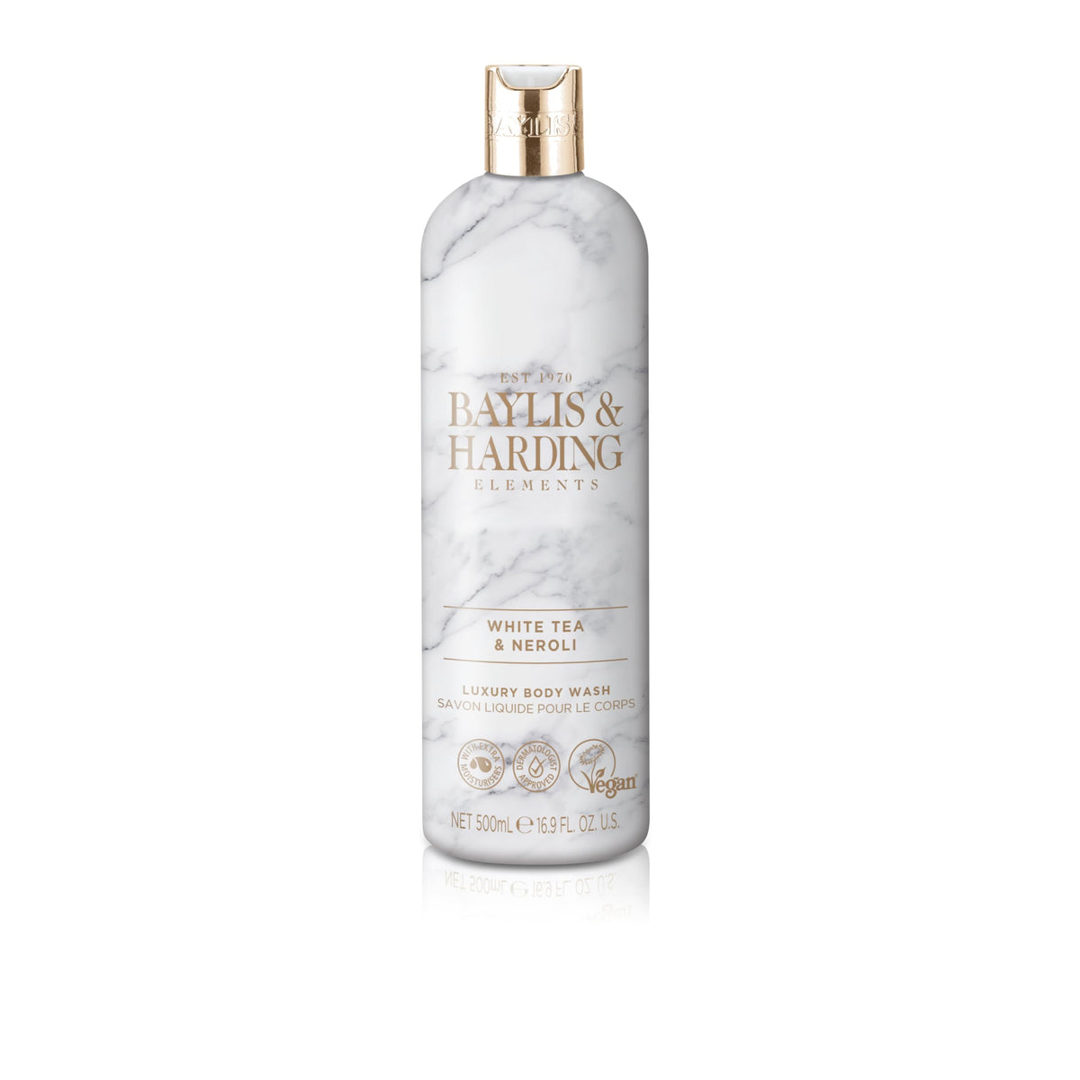 Baylis & Harding and elements white tea and neroli shower gel, 500ml