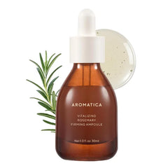 AROMATICA Vitalizing Rosemary Firming Ampoule Serum - Skin Revitalizing Retinol Serum for Face, Moisturizing & Strengthening Skin Barrier (30ml)