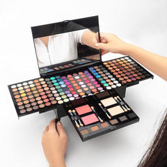 AEENAA 194-Color Shiny Eyeshadow Palette & All-in-One Makeup Kit for Women, Girls, and Kids – Best Makeup Set with Brushes, Eye Shadows, Blush, and Beauty Tools