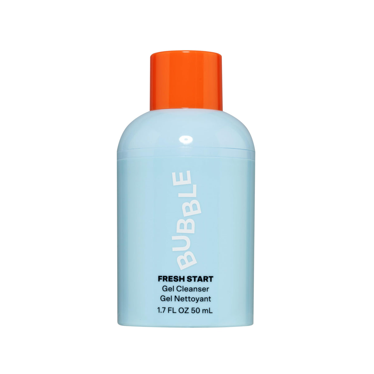 Bubble Skin Care Fresh Start Cleansing Gel - Gentle Exfoliating Facial Wash for Oily Skin - Formulated with Aloe Vera Juice + Caffeine to Protect and Soothe Skin (50ml)
