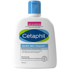 Cetaphil Gentle Skin Cleanser, Face & Body Wash, Hydrates Dry, Normal & Sensitive Skin With Niacinamide, Vegan Friendly - 118ml