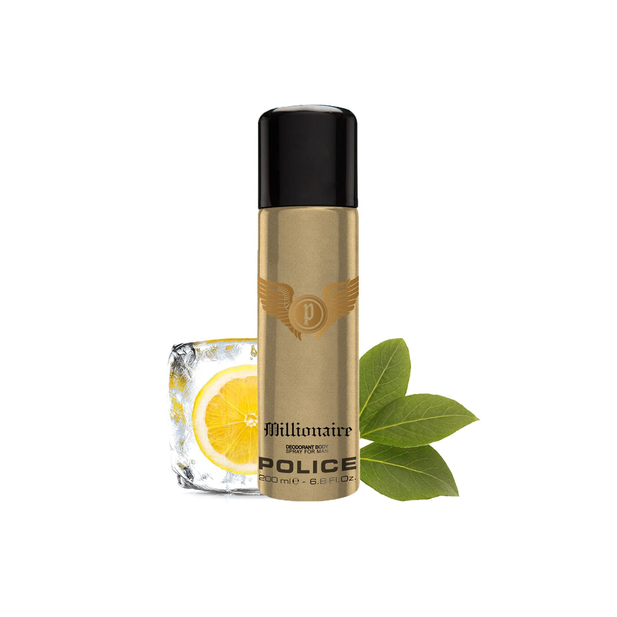 Police Millionaire Homme Deodorant Spray 200ml (Pack of