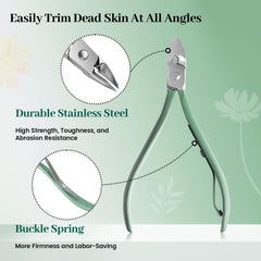 Khazna Professional Manicure Set Pedicure Tools Set Nail Grooming Kit for Women Mens, 22 in 1 Nail Manicure Kit Foot Hand Care Kit Nail Clipper Set - Matcha Green