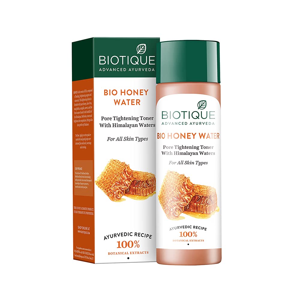 Biotique Honey Water Lightening Freshener with Himlayan Waters for All Skin Types