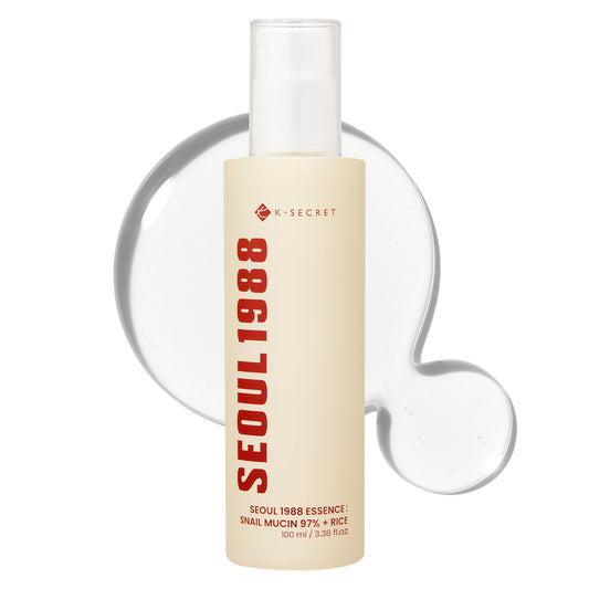 K-SECRET SEOUL 1988 Essence : Snail Mucin 97% + Rice - 100ml / 3.38 fl oz