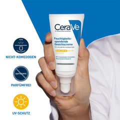 CeraVe AM Facial Moisturising Lotion SPF50 with Ceramides & Vitamin E for Normal to Dry Skin 52ml