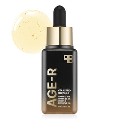 Medicube Age-R Vita C Pro Ampoule - Vitamin C Serum for Pigmentation, Uneven Skin Tone, and Hydration - Boost Absorption and Radiance by up to 780% with Age-R Booster Pro - 20ml