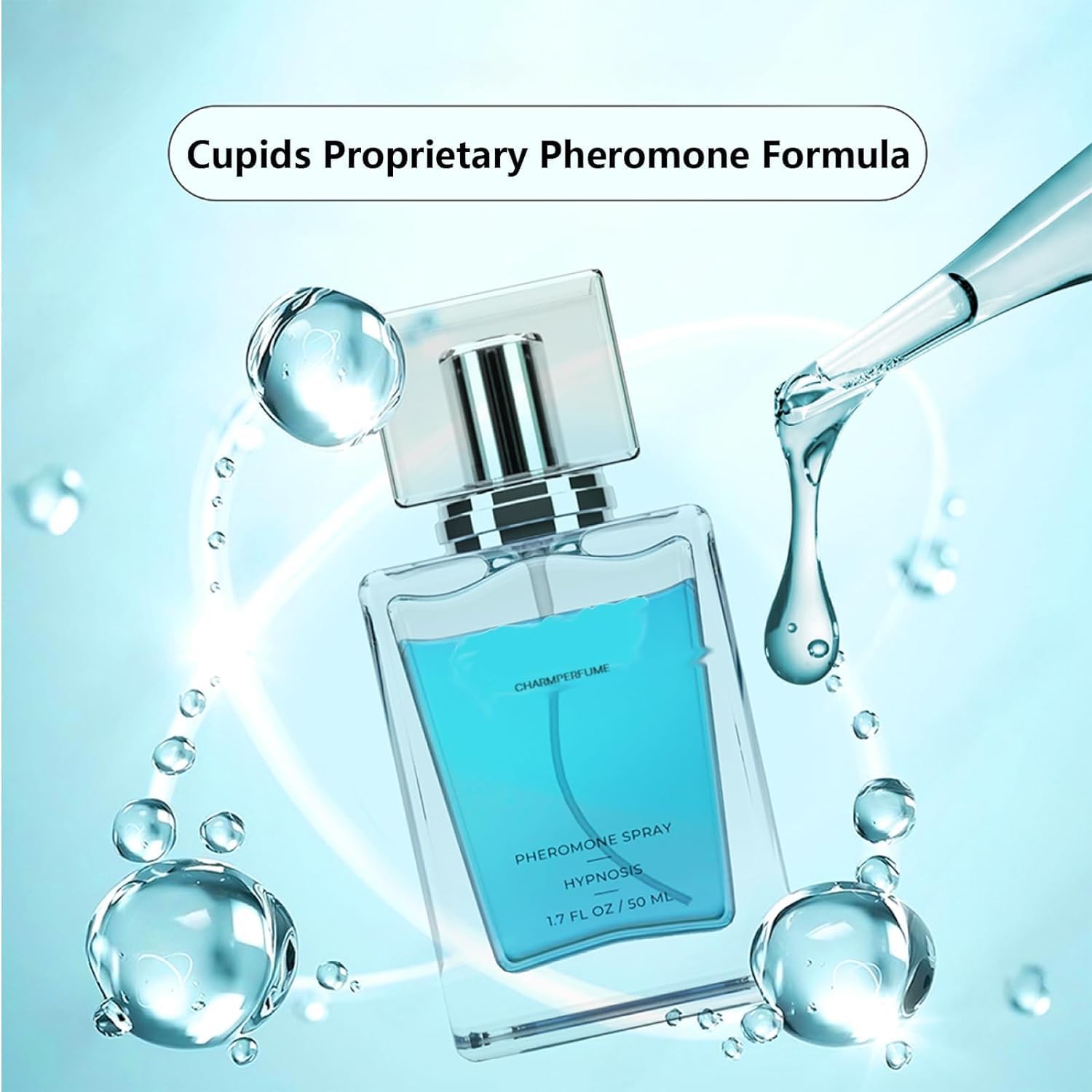 Supwell Cupid Charm Toilette for Men (Pheromone-Infused) - Cupid Hypnosis Cologne Fragrances for Men (1 Bottle)