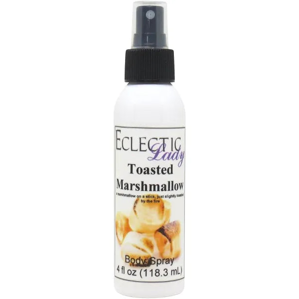Eclectic Lady Toasted Marshmallow Body Spray, Double Strength, 2 ounces, Body Mist for Women with Clean, Light & Gentle Fragrance, Cologne with Soft, Subtle Aroma For Daily Use
