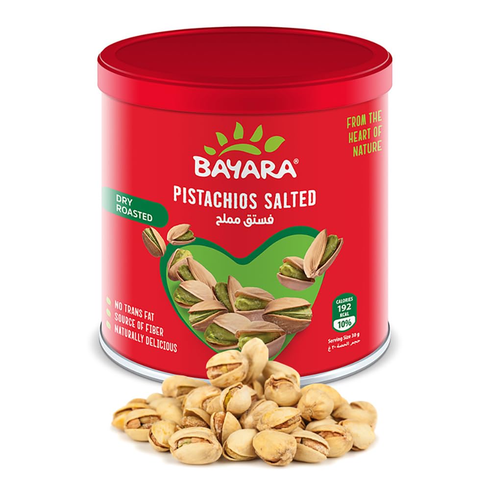 Bayara Snacks Pistachios Salted Can - 200 gm (Pack Of 1)