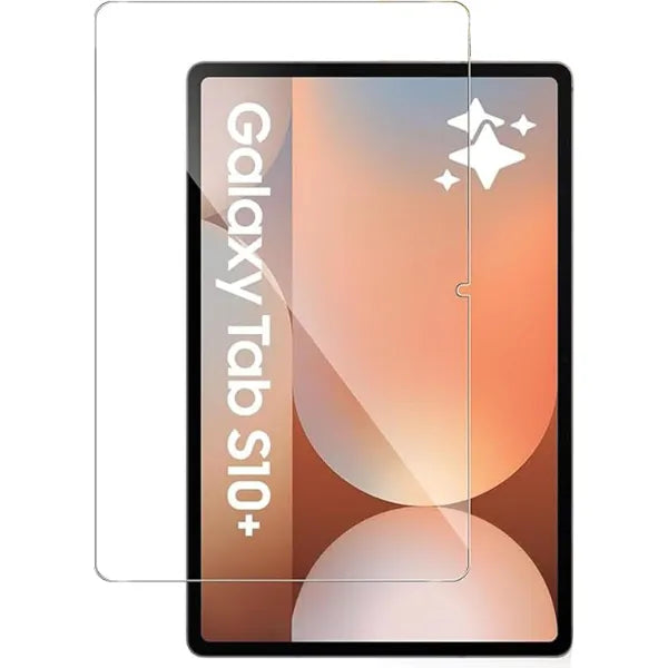 For Galaxy Tab S10+ 12.4" Screen Protector Tempered Glass, [9H Hardness] [99.99% HD Clear] Galaxy Tab S10 Plus 2024/Tab S9 FE Plus/S9 Plus/S8 Plus/S7 FE/S7 Plus 12.4inch 2023 Tablet film