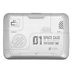 Aluminium Smart Case V2 Wallet - Metal Clasp - RFID Blocking Card Holder - Holds up to 10 Cards and Banknotes - Laser Engraved Space Case