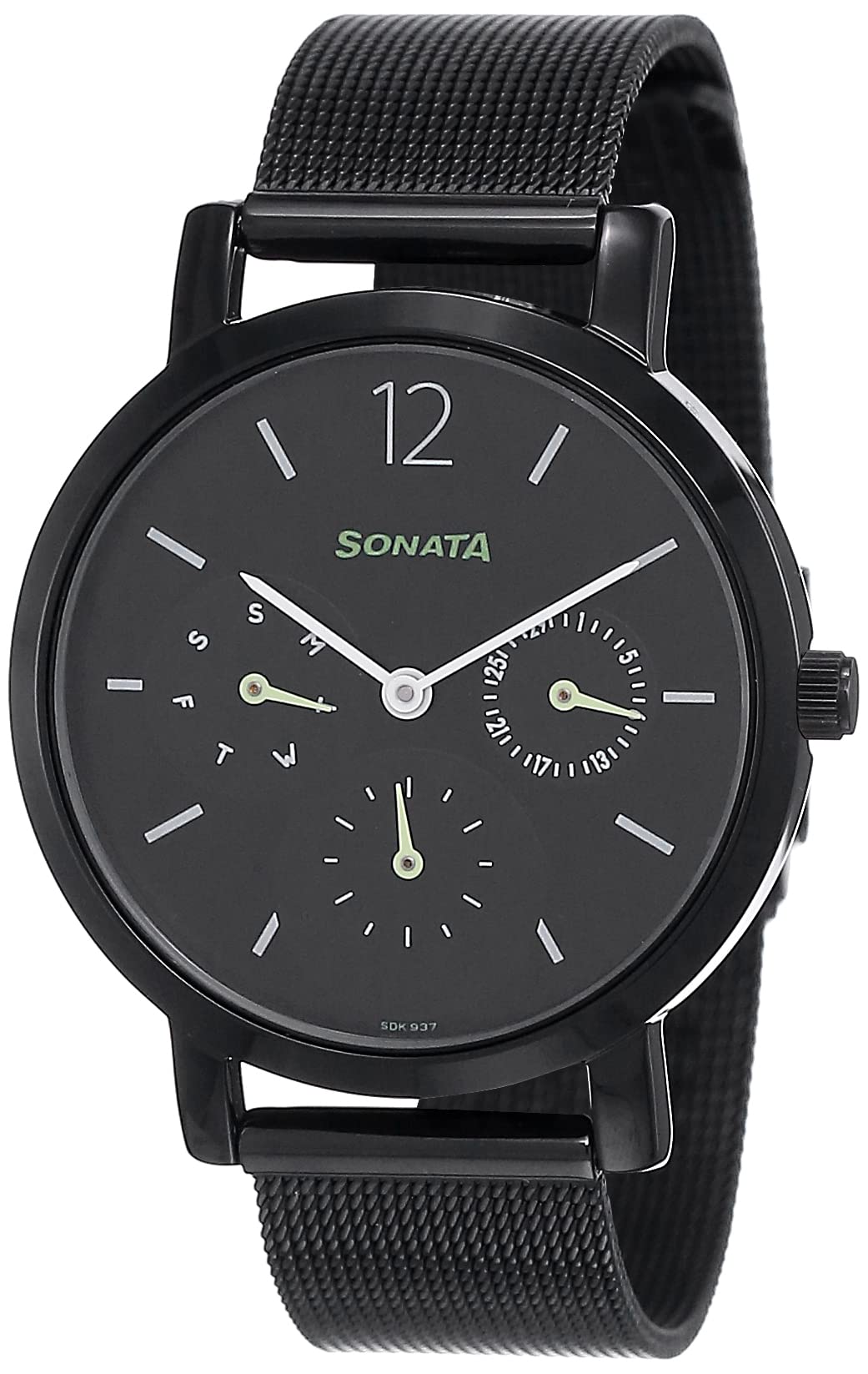 Sonata Black Dial Analog watch For Women-NR8164NM03
