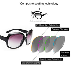 AkoaDa Polarized Sunglasses for Women, UV400 Lens Sunglasses for Female Ladies Fashionwear Pop Polarized Sun Eye Glass