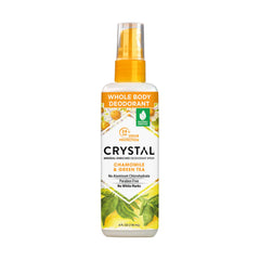 Crystal Essence Deodorant Spray 4 Ounce Chamomile/Green Tea (118ml) - Packaging May Vary