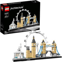 LEGO 21034 Architecture Skyline Model Building Set, London Eye, Big Ben, Tower Bridge Collection, Office Home Décor, Collectible Gift Idea