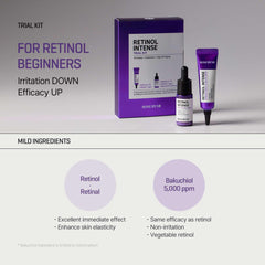 SOME BY MI Retinol Intense Trial Kit | Mild Korean 0.1% Retinol Face Serum & Eye Cream For Beginner | Fine Lines, Dark Circles, Skin Texture & Elasticity Care | 0.33Oz - 10Ml