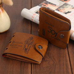 AMERTEER Slim Wallet for Men| Blocking Leather Trifold Wallet with ID Window, Front Pocket Design, Thin Credit Card Holder, Compact Bifold Wallet for Men| Stylish & Durable Wallet for Everyday Use