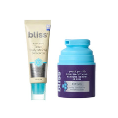 Bliss Block Star SPF 30 Invisible Daily Tinted Sunscreen with Zinc Oxide, Sunscreen & Makeup Primer + Youth Got This Prevent-4 + Pure Retinol Face Serum