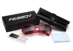 FEISEDY Women Polarized Sunglasses 100% UV400 Vintage Square Sun Glasses Outdoor Driving Fashion Shades for Women B2526