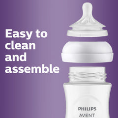 AVENT Philips Natural Response Baby Bottle Flow 5, 6M+, 4pk, SCY965/04