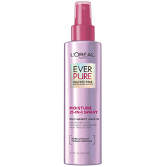 L'Oreal Paris EverPure Sulfate Free 21-in-1 Color Caring Spray Multi Benefit Leave In Treatment, Detangling Spray, Hydrates, Silky Hair, UV Filter, Vegan, Paraben Free, Dye Free Gluten Free, 6.7fl oz