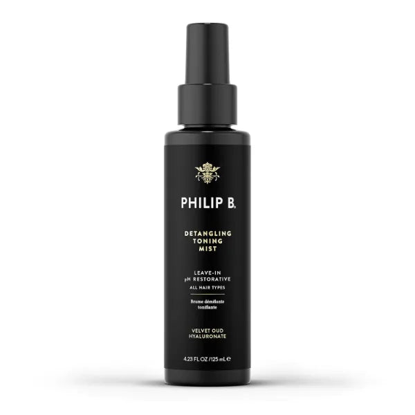 PHILIP B Detangling Toning Mist with Velvet Oud - Leave-In pH Restorative Daily Detangling Mist, Leaves Hair Glossy & Frizz-Free -  4.23 fl. oz / 125 ml