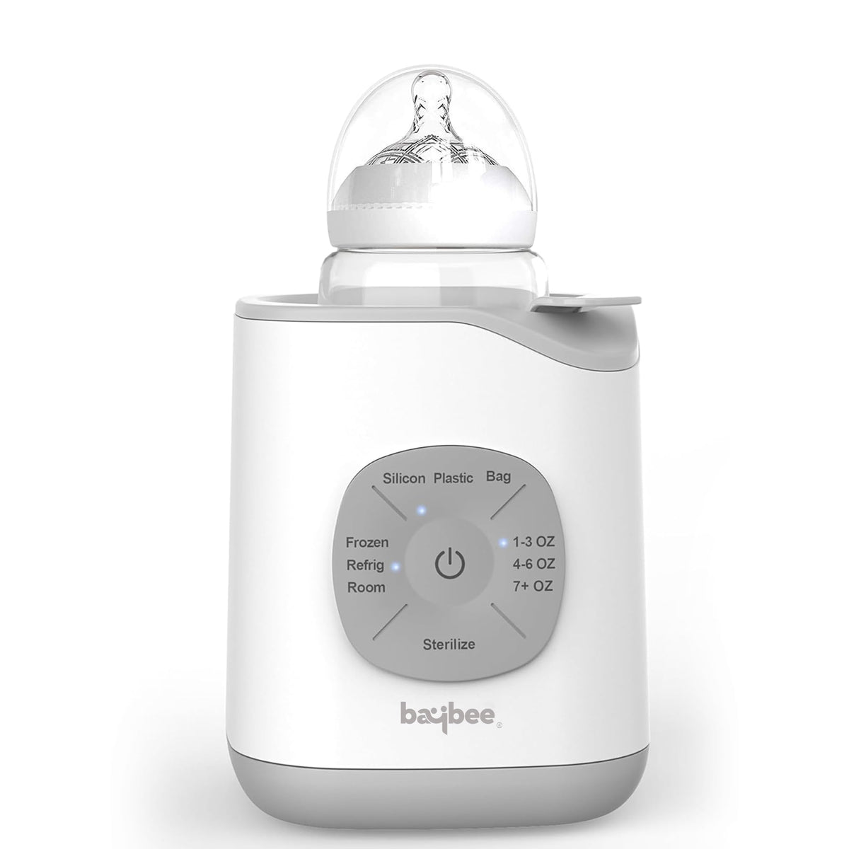 Baybee 10 IN 1 Baby Bottle Warmer & Sterilizer | Electric Baby Food, Water & Milk Heater & Defrost with Manual Control, Smart & BPA Free Nipple, Baby Feeding Bottle Sterilizer Warmer(Single Bottle II)
