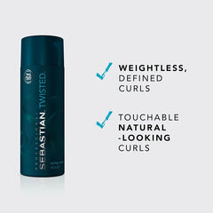 Sebastian Professional Twisted | Curl Magnifier Hair Styling Cream | Weightless, Touchable Defined Natural-Looking Curls | 4.9 fl oz