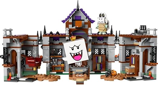 LEGO Super Mario King Boo’s Haunted Mansion Set, Building Toy for Kids, Collectible Playset with 4 Character Figures Including a Baby Yoshi, Gift for 8 Plus Year Old Boys, Girls and Gamers 71436