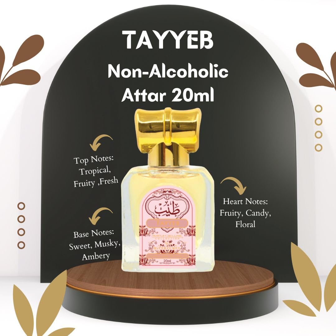 My Perfumes TAYYEB from PARFUM DELUXE Non Alcoholic Halal Attar or Concentrated Perfume Oil for Men and Women 20ml