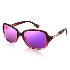 FEISEDY Women Polarized Sunglasses 100% UV400 Vintage Square Sun Glasses Outdoor Driving Fashion Shades for Women B2526