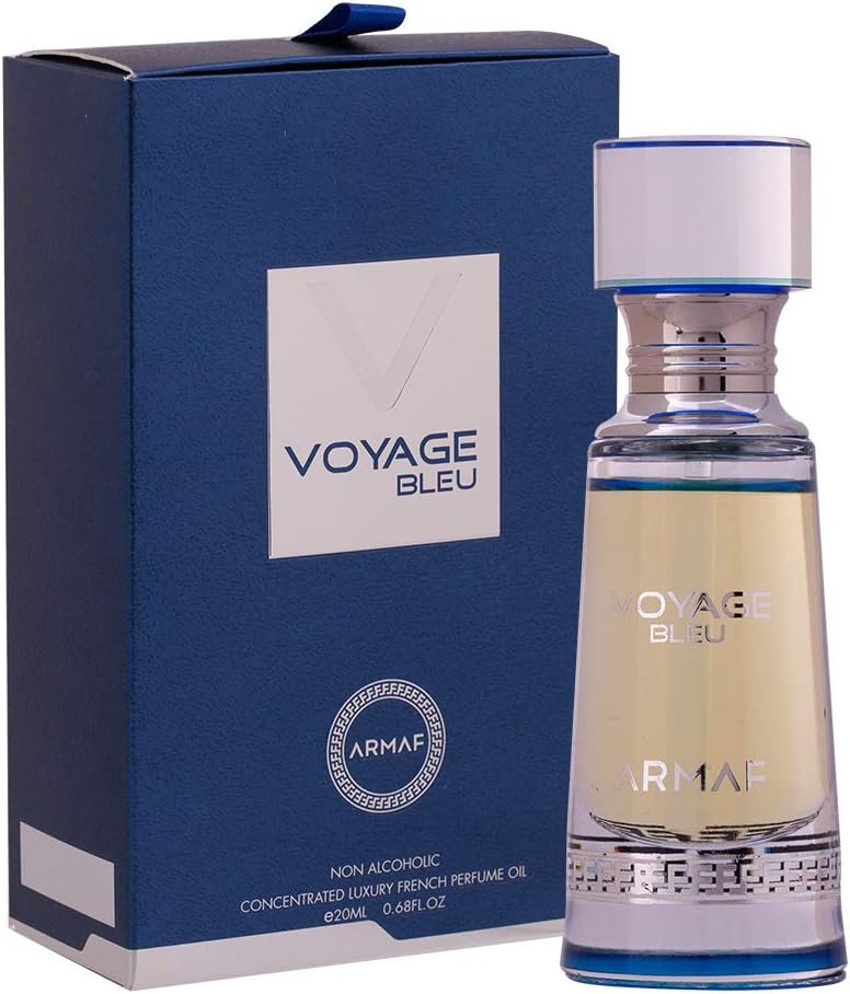 Armaf Non-Alcoholic Concentrated Perfume Oil - 20ML SUPER PACK OF 8 - For Men - Club De Nuit Intense - Beau Acute - Voyage Bleu - Hunter Intense - Tag Him Homme - Shades Wood - Blue Homme - Opus Homme