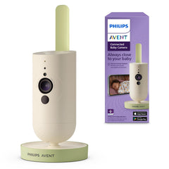 Philips Avent Connected Baby Camera with App, Private and Secure Encryption, Audio, 2x Zoom, Night Vision, VOX, Intercom, Lullabies and White Noise (Model SCD643/26)