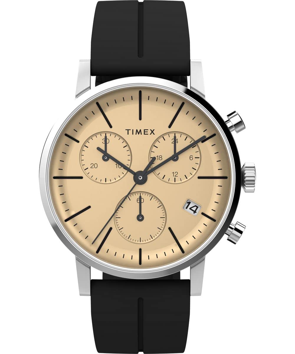 Timex Men's Midtown Chronograph 40mm Watch - Black/Champagne