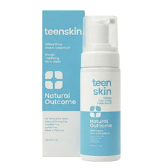 Natural Outcome Teen Skin Face Wash | Gentle Foaming Daily Boys & Girls Facial Cleanser Lotion | Natural Non-toxic Ingredients | For Teens, Preteens & Kids Looking to Prevent Acne | 5 oz