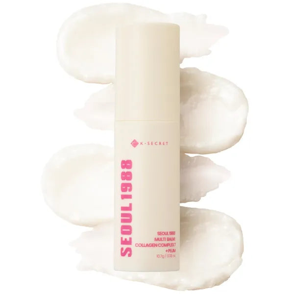K-SECRET SEOUL 1988 Collagen Multi Balm | Multi-Area Balm Stick for Hydrated & Radiant Skin | 7-Type Collagen Complex, Plant-Derived Oils & Butters, and Plum | Korean Skincare, 10.7g / 0.38 oz