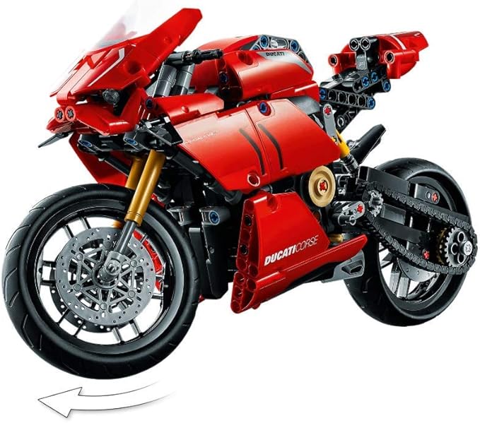 LEGO Technic: Ducati Panigale V4 R 42107 (646 Pieces) 2020 with Valinor Frustration-Free Packaging