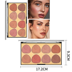 SYOSI Pearl Light Slightly Powder Blusher Powder Brighten Matte Eight Color Powder Blusher Plate