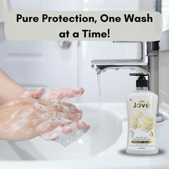 Jove Hand Wash White Rose 500ML | Gentle & Moisturizing Hand Cleanser | Infused with White Rose Extracts | Soft & Hydrated Hands | pH Balanced & Paraben-Free | Long-Lasting Floral Fragrance