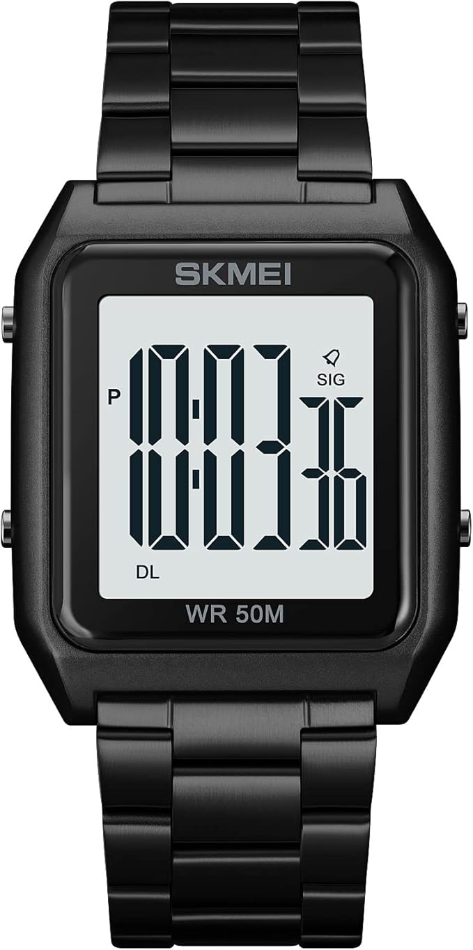 SKMEI Men Wrist Watch, Business Casual Men Watches with Stainless Steel Waterproof