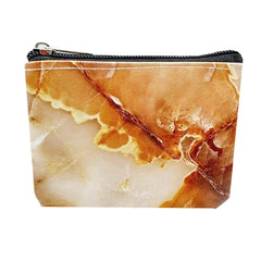 HappyDaily 6 Pack Canvas Zipper Bags Small Makeup Bags Lipstick Cosmatic Organizer Small Storage Pouch Carrying Purse, Marble Pattern, Small (3.1" x 5.1"), Classic Makeup Bags Set