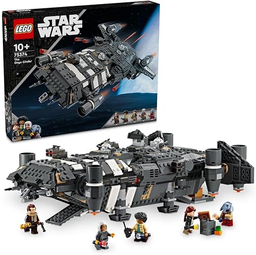 LEGO Star Wars: Skeleton Crew The Onyx Cinder Set, Collectible Building Toy for 10 Plus Year Old Boys & Girls, Includes 5 Character Minifigures, Gift Idea for Kids and fans 75374