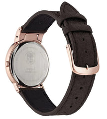 Citizen Women's Analogue Eco-Drive Watch with a Leather Band